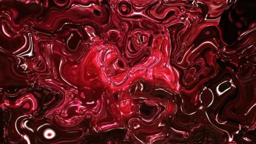 Videohive - Red Color Silky Liquid Motion Background - 42007711