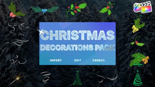 Videohive - Christmas Decoration Animations | FCPX - 42050331