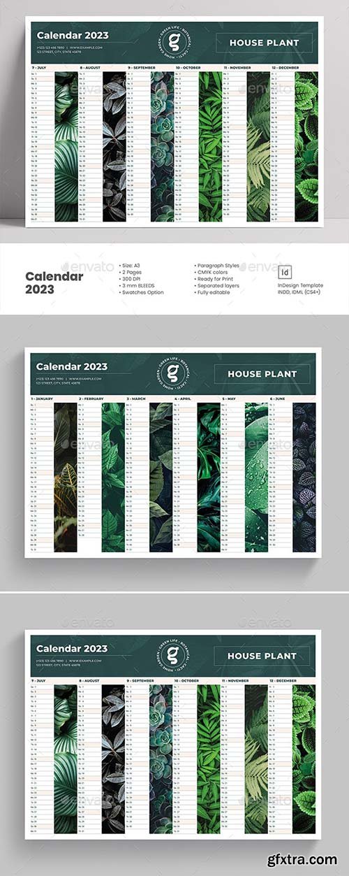 Graphicriver - Calendar 2023 Botanic 40515086