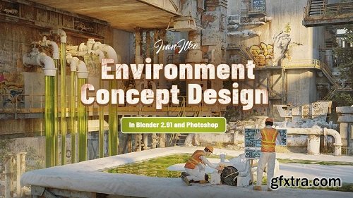 Wingfox – Environment Concept Design in Blender 2.91 and Photoshop with Ivan Ilko