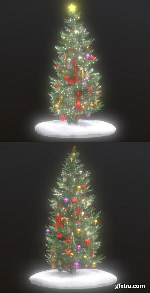 City Christmas Tree 3D Model