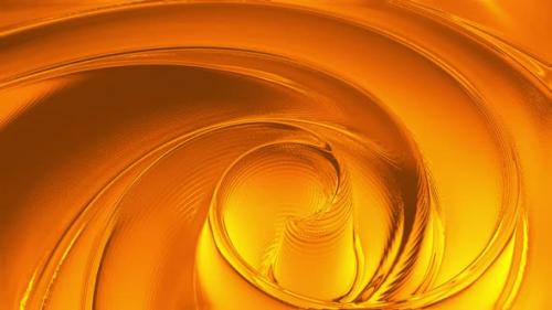 Videohive - Golden Glowing Glass Spiral Loop - 42008810