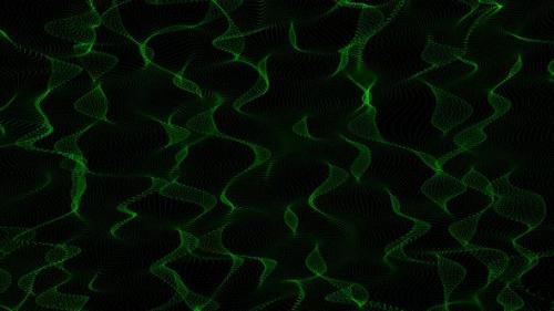Videohive - Particle Fluid Animated Green Color - 42008917