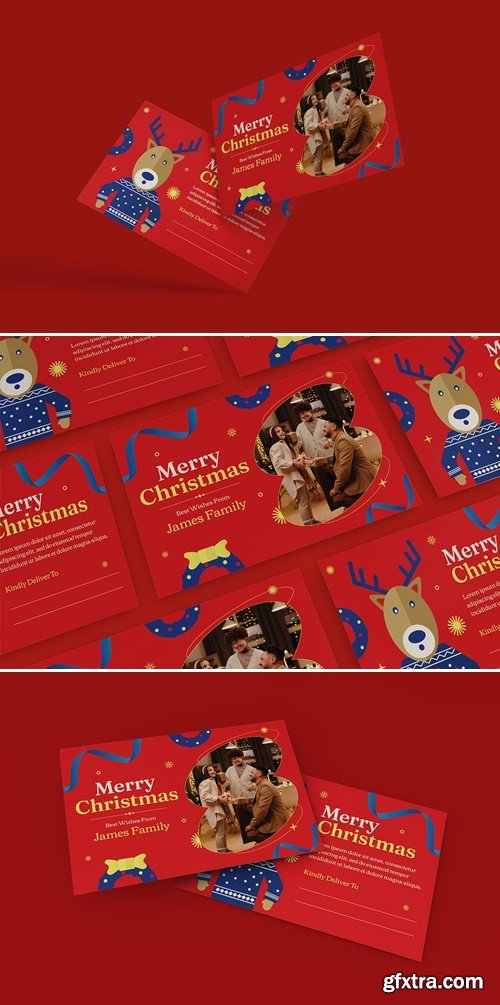 Christmas Greeting Card Template J26SL6K