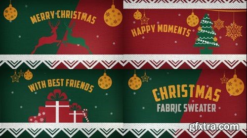 Videohive Christmas on Fabric Sweater 42087193