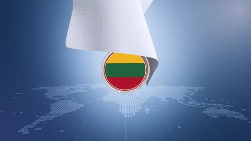 Videohive - Cloth Lithuania Flag Reveal - 42018658