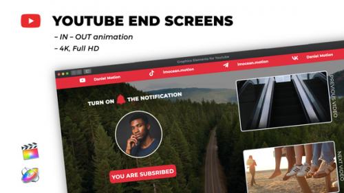 Videohive - Youtube End Screens | FCPX - 42018401