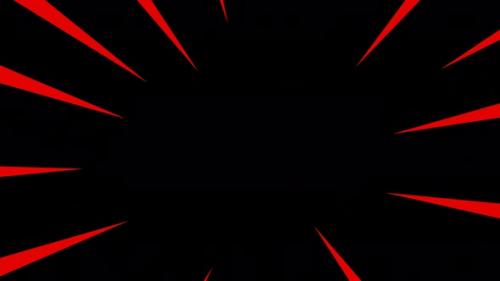 Videohive - Red Anime Fast Motion Lines on Black Background - 42016745
