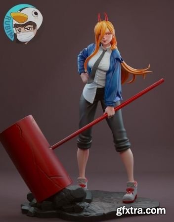 Chainsaw man Power whit Nurse version and Nsfw version – 3D Print