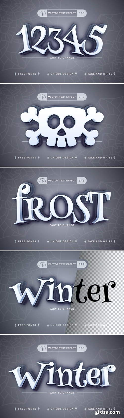 3D Winter - Editable Text Effect, Font Style 5Q3WC9X