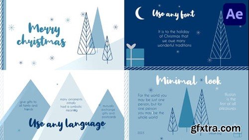 Videohive Christmas Typography Scenes for After Effects 42121777