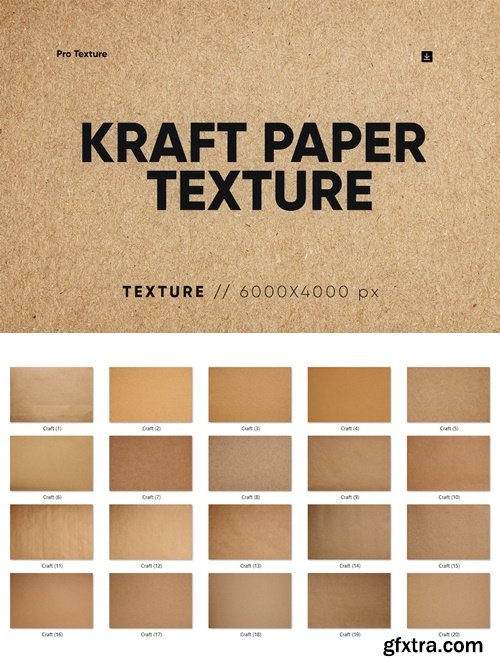 20 Kraft Paper Texture JH2VV7V