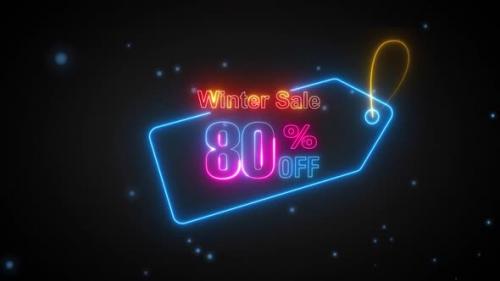 Videohive - Winter Sale Discount Tag 80 Percent Off - 42061160