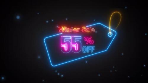 Videohive - Winter Sale Discount Tag 55 Percent Off - 42061174