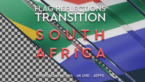 Videohive - Flag of South Africa transition | UHD | 60fps - 42062086