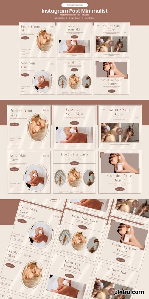 Skin Care Instagram Feed Post Kit | Feed