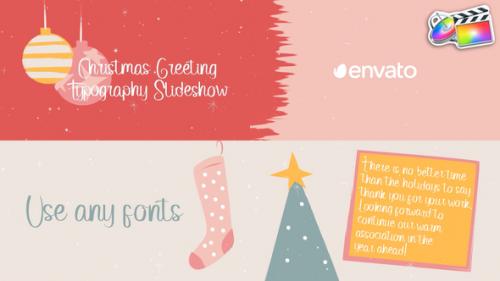 Videohive - Christmas Greeting Typography Slideshow for FCPX - 42096947