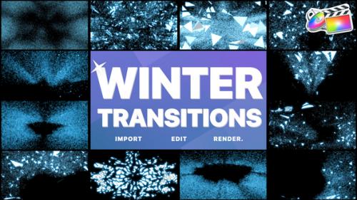 Videohive - Ice Winter Transitions | FCPX - 42098303