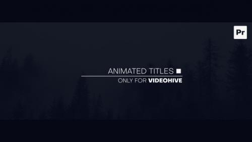 Videohive - Animated Titles - 42109170