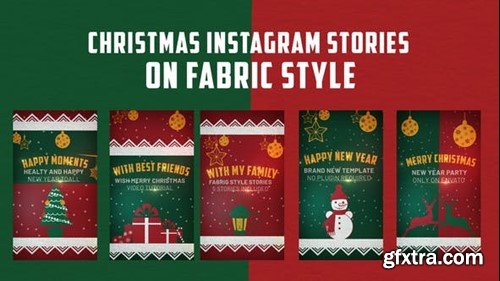 Videohive Christmas Instagram Stories on Fabric 42139486