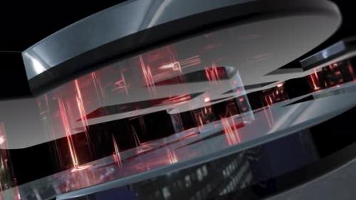 Videohive - Futuristic Modern Space with a Technological Interior - 42146415