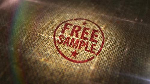 Videohive - Free sample sign stamp on linen sack loop - 42146960