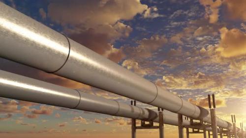 Videohive - Gas Main for Speed Lng Gas Transportation Between Gas Field and Tank Storage - 42162487