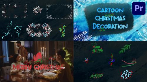 Videohive - Cartoon Christmas Decoration Effects | Premiere Pro MOGRT - 42121963