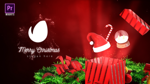 Videohive - Christmas Gift Box Logo Reveal - 42165107