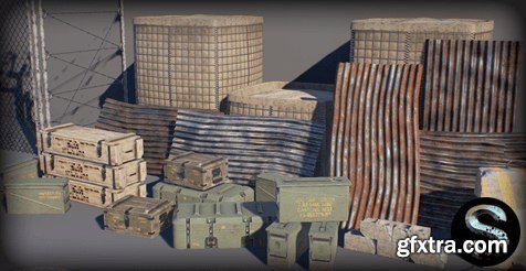 Unreal Engine Marketplace - Military Props Pack (4.10 - 4.27, 5.0 - 5.1)