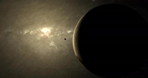 Videohive - Styx Orbiting near Pluto Planet - 42155956