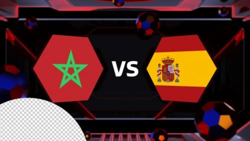 Videohive - Morocco Vs Spain Football Vs Card Transitions - 42177783