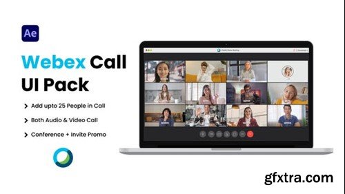 Videohive Webex Video Conference UI Pack 42143120