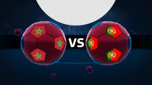 Videohive - Morocco Vs Portugal Football Vs Card - 42181499