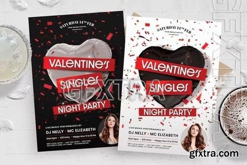 Valentine\'s Singles Party Flyer Template BBF67BB