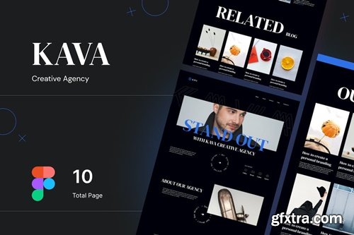Kava - Creative Agency Figma Website Design FCYA6PM