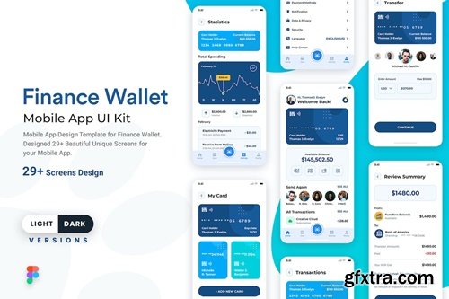 Fundfore-Finance Mobile App Design UI Kit PYMZBUT