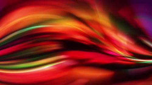 Videohive - Multicolor curved strands blurry abstract animation - 42118609