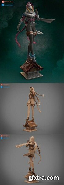 Gwen (Spiderman Ninja Concept) - Aliance – 3D Print