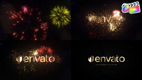 Videohive - New Year Firework Logo for FCPX - 42179950