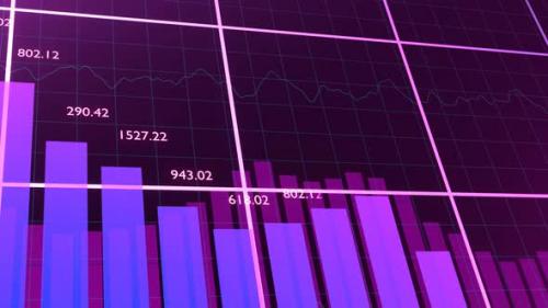 Videohive - Stock market animated graphic. Stock price chart. - 42187316