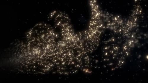 Videohive - Golden Spiral Particles - 42187630