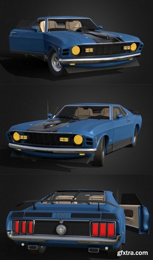 Ford Mustang Mach 3D Model