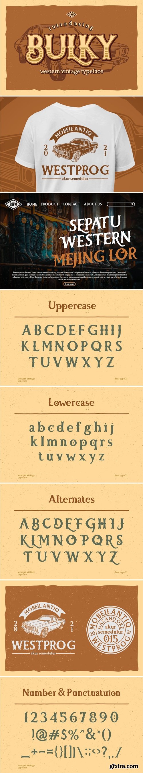 Bulky - Western Typeface