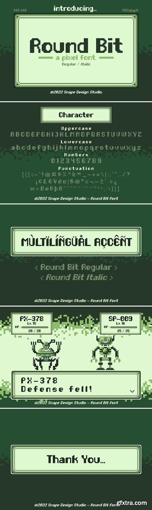 Round Bit - Pixel Font