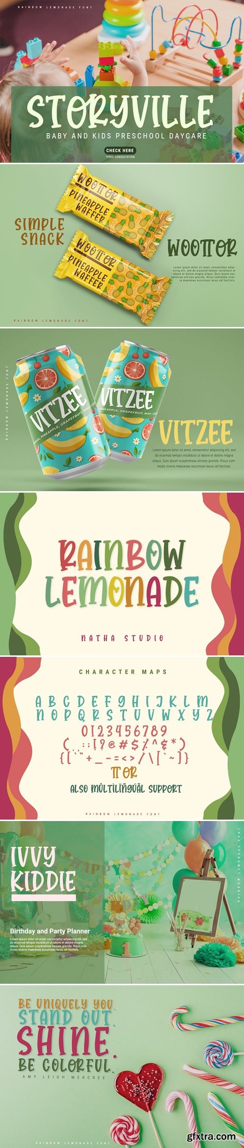 Rainbow Lemonade Font