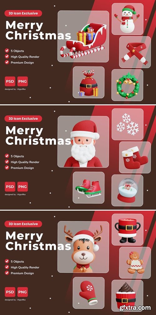 3D Christmas Icon Pack