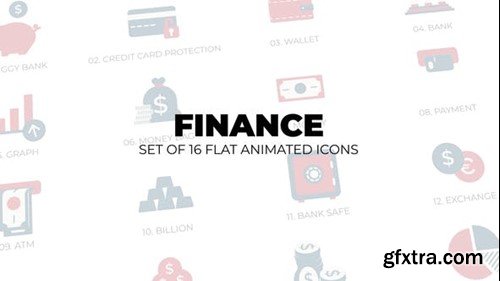 Videohive Finance Economy - Set of 16 Animation Icons 42135643