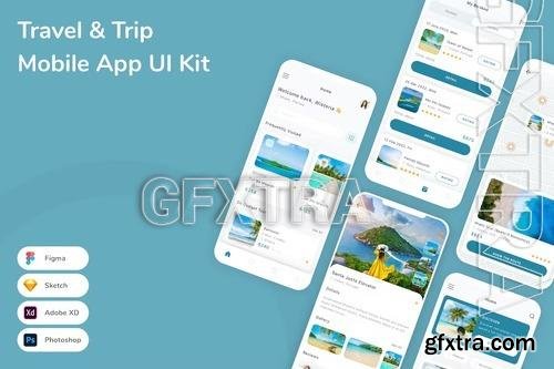 Travel & Trip Mobile App UI Kit AGQKJZL