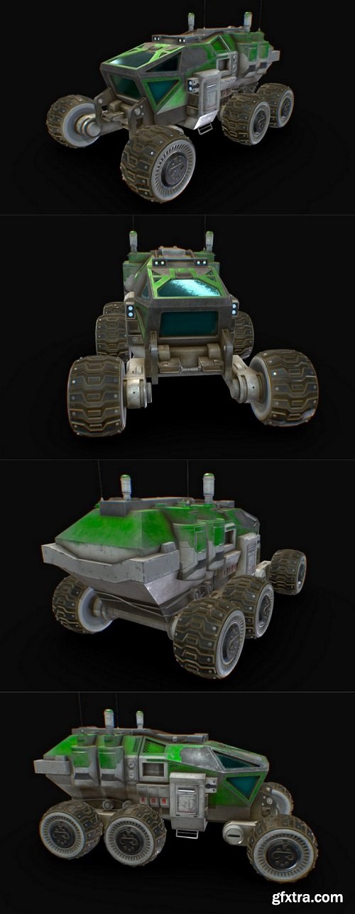 Vehicle Mars Rover 3D Model